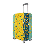 GIOVANIOR Cartoon Flamingos Fishes Luggage Cover Suitcase Protector Carry On Covers