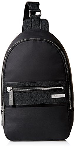 Calvin Klein Men's Coated Nylon Sling, black
