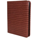 Kenneth Cole Reaction Faux Croco Leather Standard Bifold Writing Pad, Red