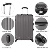 Lightweight 3 Piece Luggage Sets,Durable Hardshell Spinner Suitcase With Tsa Approved Locks