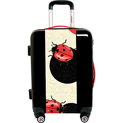 Ugo Bags Lady Bug Polka Dot By Paula Bella Flores 26.5" Luggage (Black)