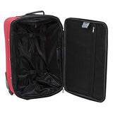 Travelers Club Genova 3-Piece Softside Expandable Luggage Set, Red, (20/26/29)