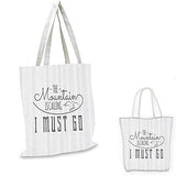 Adventure canvas messenger bag Inspirational Typography Design Hiking Woods Mountains Call of the