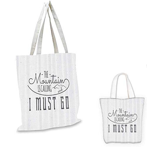 Adventure canvas messenger bag Inspirational Typography Design Hiking Woods Mountains Call of the