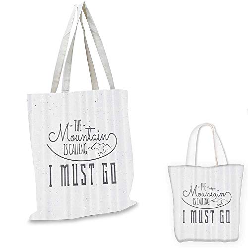 Adventure canvas messenger bag Inspirational Typography Design Hiking Woods Mountains Call of the