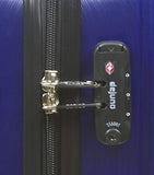 Dejuno Moda Scratch Resistant 3-Piece Hardside Spinner Luggage Set-Navy