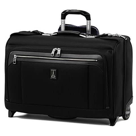 Travelpro Luggage Platinum Elite 22" Carry-On Rolling Garment Bag, Suitcase, Shadow Black