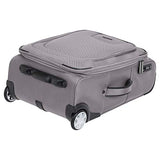 AmazonBasics Premium Upright Expandable Softside Suitcase with TSA Lock - 22 Inch, Grey
