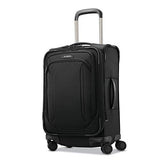 Samsonite Lineate Expandable Softside Carry On with Spinner Wheels, 20 Inch, Obsidian Black