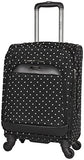 Kenneth Cole Reaction Dot Matrix 20" 600d Polka Dot Polyester Expandable 4-Wheel Spinner Carry-on Luggage, Black