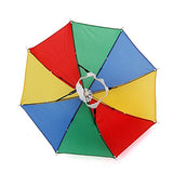 Geanbaye 21'' Adult And Kids Size Rainbow Golf Folding Umbrella Hats Rain Hats