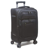 Dejuno Executive 3-Piece Spinner Luggage Set With USB Port, Black