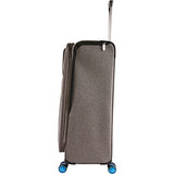 Original Penguin Luggage Platt 2 Piece Set Expandable Suitcase With Spinner Wheels, Grey
