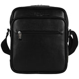 Kenneth Cole Reaction Top Zip Crossbody Tablet Bag with RFID Travel Cross-Body, Black One Size