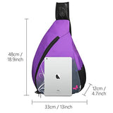 ICOLOR Canvas Sling Backpack, Multipurpose Crossbody Shoulder Bag Beach Tote Pack Bags for Men Women Hiking Cycling Walking Dog Travel Daypack