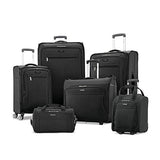 Samsonite Ascella X Softside Expandable Luggage with Spinner Wheels, Black, Carry-On 20-Inch
