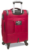 Dejuno Summit Lightweight 3-Piece Spinner Luggage Set, Red
