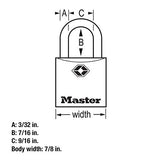 Master Lock 4683Q Keyed TSA Approved Luggage Lock, 7/8 in. Wide, 4-Pack