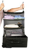 Travelon Women's Deluxe Packable Shelves with Zippered Compartment, Black