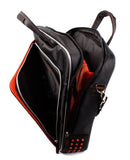 DURAGADGET Black and Orange Padded Carry Case with Removable Shoulder Strap for The Acer Aspire 3