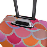 Luggage Cover Colorful Fish Scales Suitcase Protector Travel Luggage 18-32 Inch