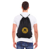 Army Force Gear Zombie Outbreak Response Team Hello Kitty Reusable Drawstring Bag Black & Gold