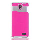 AutumnFall 2-Piece Hard Soft Rubber Impact Armor Case Back Hybrid Cover for ZTE Avid Plus Z828