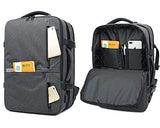 ZUQIANG Business Backpack Flight Approved Carry on Backpacks Multipurpose Trip Bag (Gary, 21')
