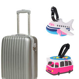 Carise Cartoon Label Strap Suitcase Name Address Tel Tags for Travel Luggage Tag