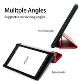 Amazon Fire HD 8 Tablet Case, Buruis Premium Leather Shockproof fire 8 Case Trifold Stand Cover