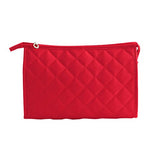 Toogoo(R) Women Zipper Closure Small Cosmetic Case Makeup Bag - Red Size S