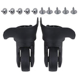 Replacment Black Luggage Swivel Repair Suitcase Parts Casters Wheels Heavy Duty with Screws