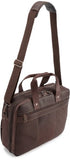 Kenneth Cole Reaction "Out Of The Bag" Colombian Leather Double Compartment Expandable Top Zip