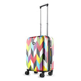 French Bull 20" Hard Case Carry On Spinner Luggage - Women, Girls, Designer, Lightweight, TSA Lock - Ziggy