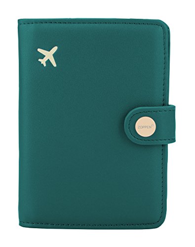 Zoppen RFID viaggio passaporto ID Card Holder, Custodia da viaggio, nero opaco