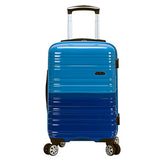 Rockland Melbourne Hardside Expandable Spinner Wheel Luggage, Two tone blue, Carry-On 20-Inch