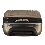 Mancini Santa Barbara Lightweight Spinner Luggage Set in Black