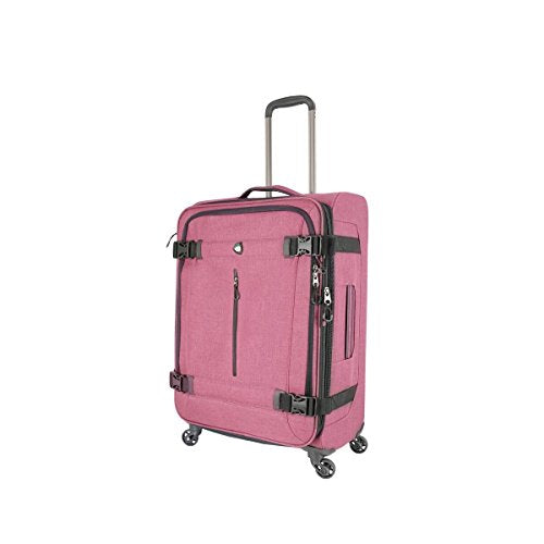 Mia Toro M1135-24In-Pnk Italy Ischia Softside 24 Inch Spinner, Pink