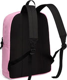 Lightweight Backpack for School, VASCHY Classic Basic Water Resistant Casual Daypack for Travel with Bottle Side Pockets (Pink)