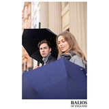 Balios (Designed in UK) Travel Umbrella | Luxurious Golden Rosewood Handle | Auto Open & Close |