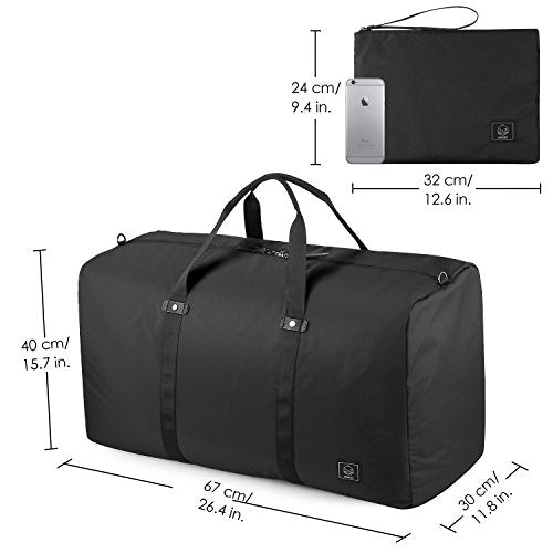 Gagaku 80L Foldable Travel Duffel Bag Packable Lightweight Duffle Large ...