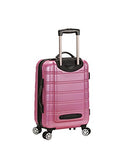 Rockland Luggage Melbourne 20 Inch Expandable Abs Carry On Luggage, Pink, One Size