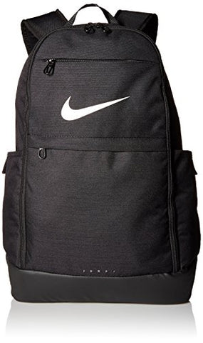 Nike Brasilia Training Backpack, Extra Large Backpack Built for Secure Storage with a Durable Design, Black/Black/White