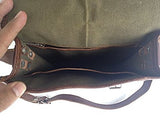 Vintage Craft Genuine 11 Inch Leather Shoulder Messenger Bag Ipad Satchel Bag
