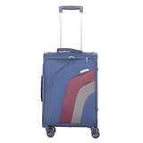 Aerolite 21" Carry On Ultra Lightweight Spinner Suitcase & Flight Bag Under Seat Shoulder Bag Set (Navy)