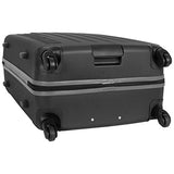 Ben Sherman Leicester 28" Lightweight Durable Hardside 4-Wheel Spinner Checked Suitcase, Black With