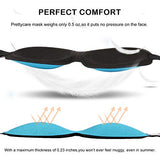 3D Sleep Mask (New Design by PrettyCare with 2 Pack) Eye Mask for Sleeping - Contoured Eyemask for Airplane with EarPlugs & Yoga Silk Bag for Travel - Best Night Blindfold Eyeshade for Men Women Kids