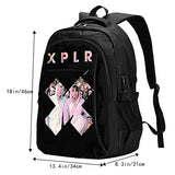 Sam-Colby-XPLR Durable Laptop Backpack, Stylish Travel Backpack for Laptop and Notebook, High School College Bookbag for Women & Men, Anti-Theft Bussiness Bag with USB Charging Port