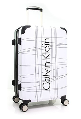 Calvin Klein Highline 24" Expandable Hardside Spinner, White