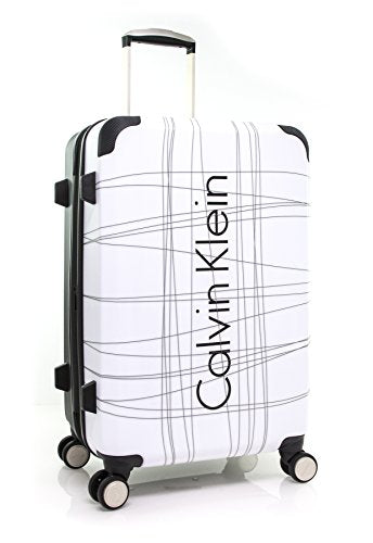 Calvin Klein Highline 24" Expandable Hardside Spinner, White